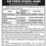 Air Force School Avadi Recruitment 2023, Apply for Clerk & Other posts @afschoolavadi.com